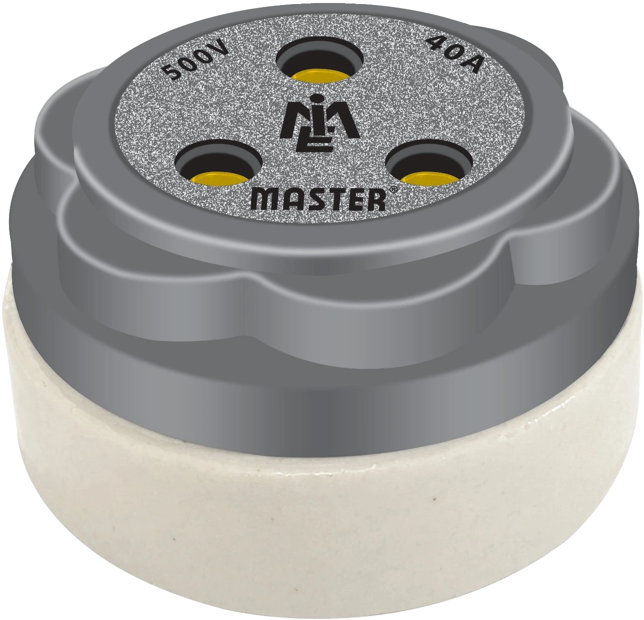 3-Pin Socket Porcelain 40A