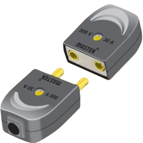 Male & Female Solar Black Porcelain 30A