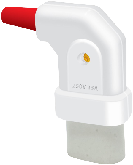 Iron Connector Angle Porcelain